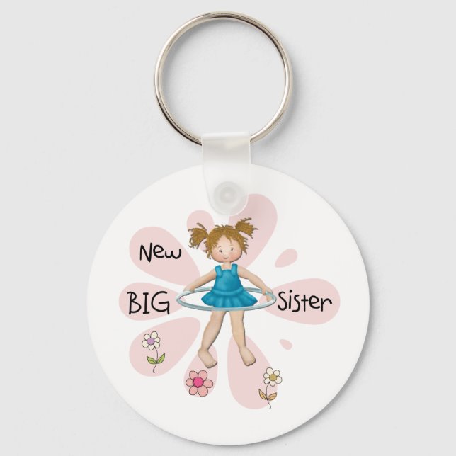 Hula Hoop New Big Sister Key Ring (Front)