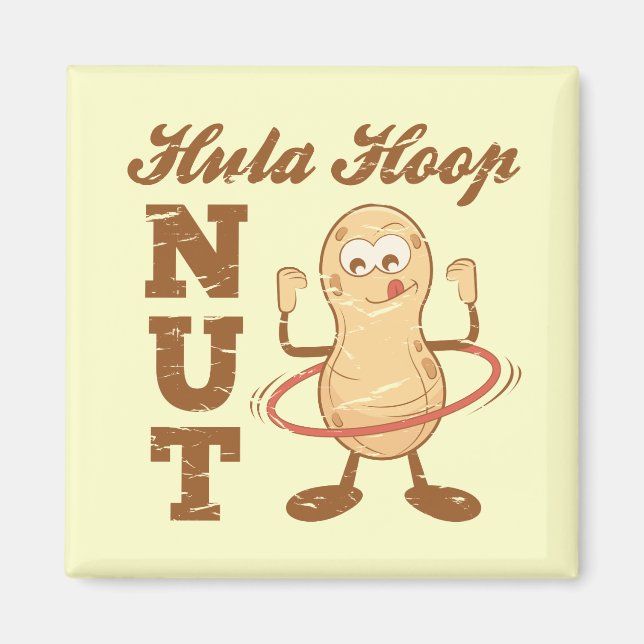 Hula Hoop Nut Magnet (Front)