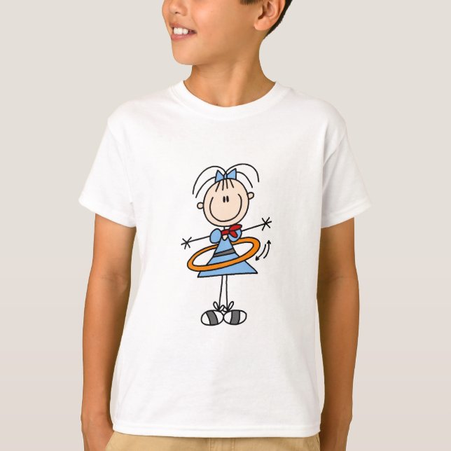 Hula Hoop Stick Figure T-shirts and Gifts (Front)