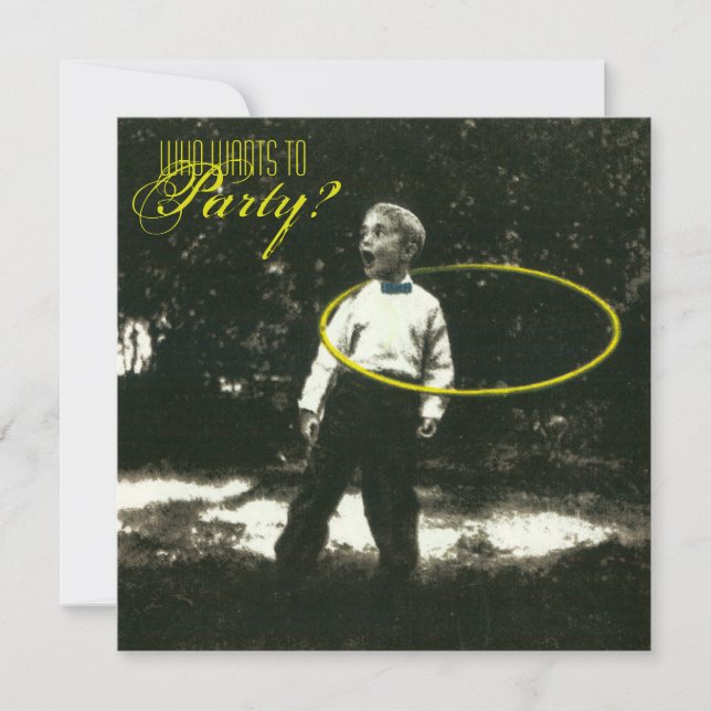 Hula-Hooper Party Invitation (Front)