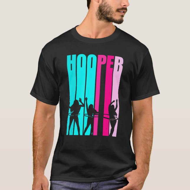 Hula Hooping Girls Dancing Dancing With Weighted H T-Shirt (Front)