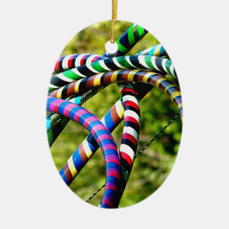 Hula Hooping in Style Ceramic Tree Decoration