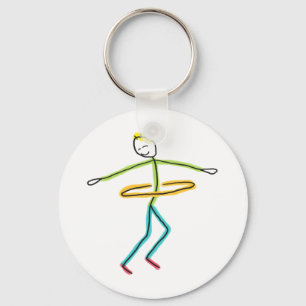 Hula Hooping Key Ring