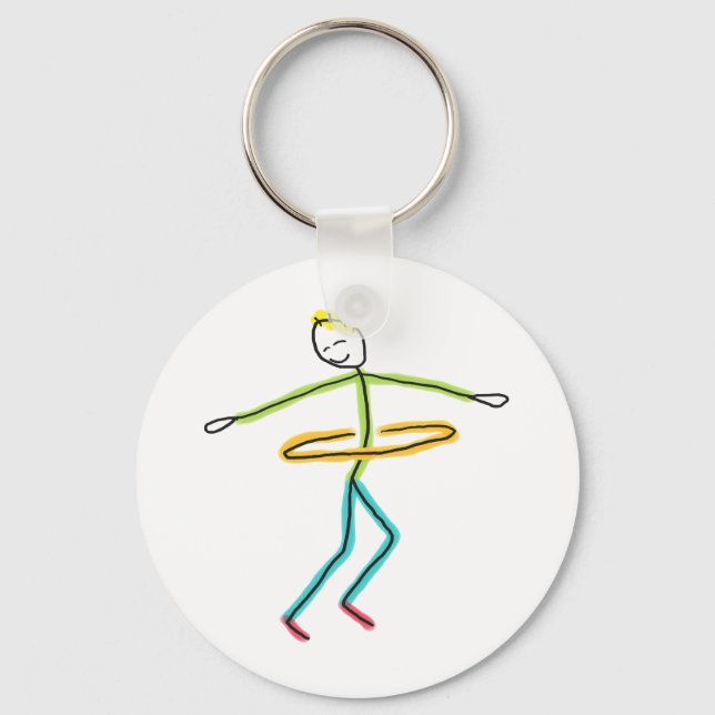 Hula Hooping Key Ring (Front)