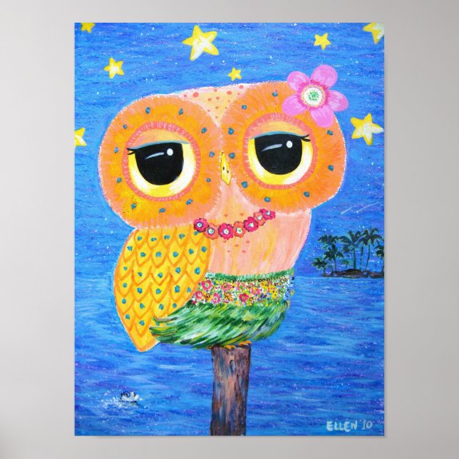Hula Hoot Poster (Front)