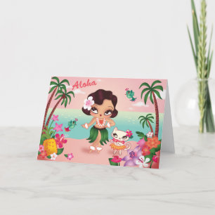 Hula Lulu's Island Paradise — greeting card