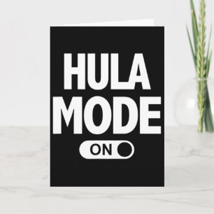 Hula Mode On Hawaii Luau Vacation Party Card
