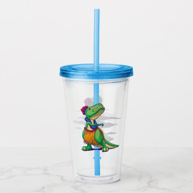 Hula Rex Acrylic Tumbler (Front)