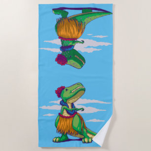 Hula Rex Beach Towel