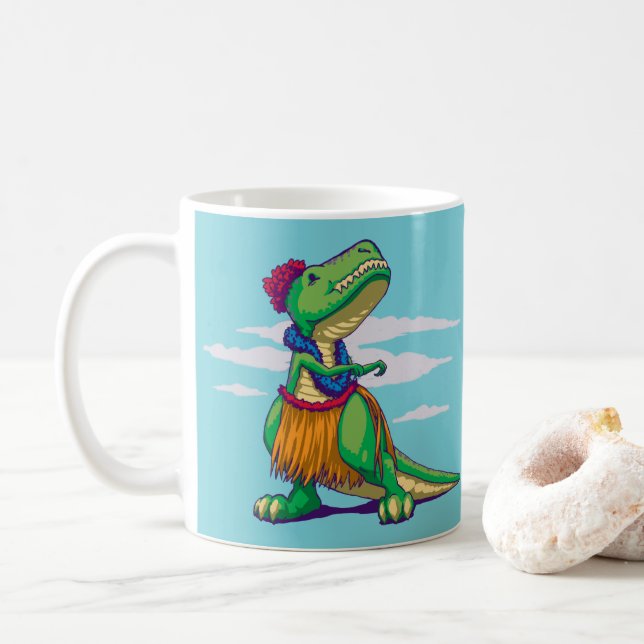 Hula Rex Coffee Mug (With Donut)