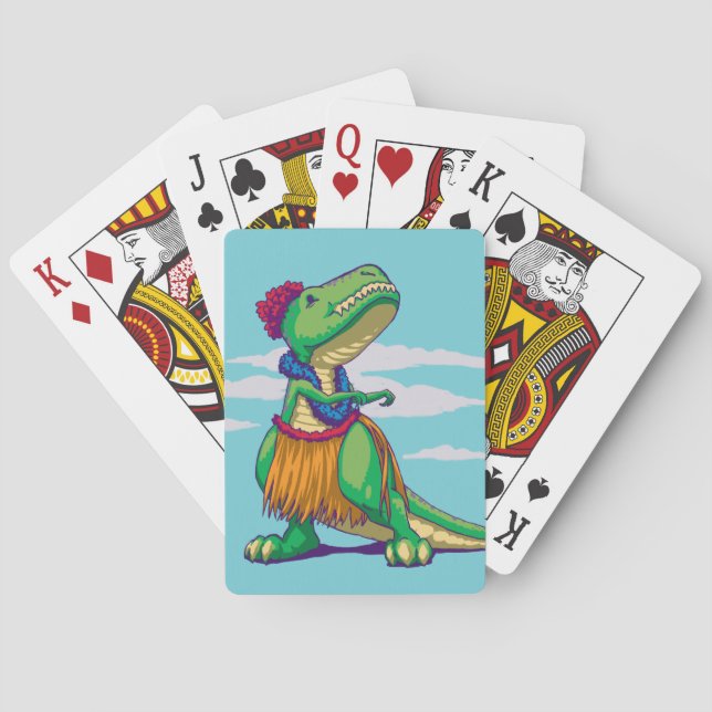 Hula Rex Playing Cards (Back)