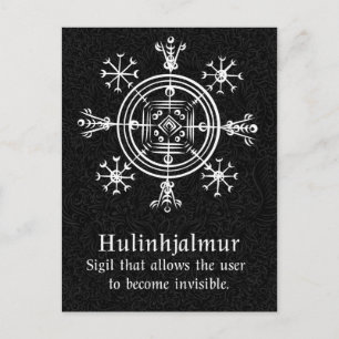 Hulinhjálmur – Norse Sigil of Invisibility Postcard