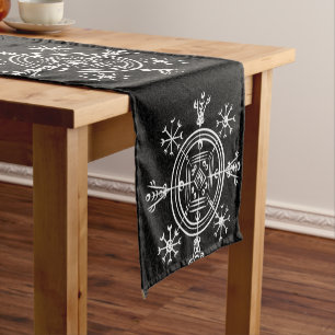 Hulinhjálmur – Norse Sigil of Invisibility Short Table Runner