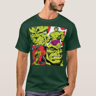 Hulk Comic Block Pattern T-Shirt