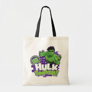 HULK SMASH! Character Graphic Tote Bag