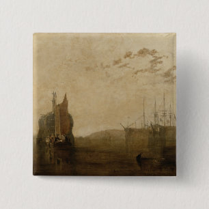 Hulks on the Tamar, c.1812 15 Cm Square Badge