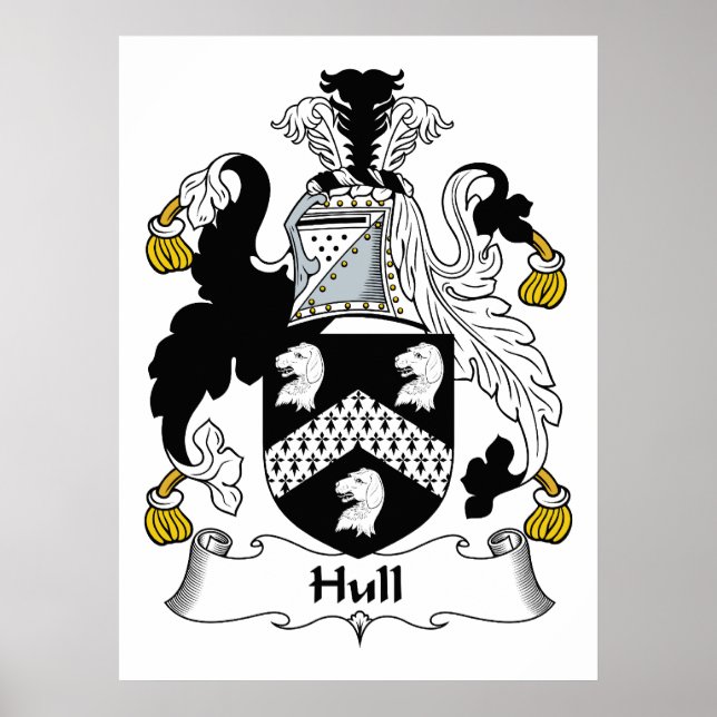 Hull Family Crest Poster (Front)