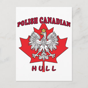 Hull Polish Canadian Leaf Postcard