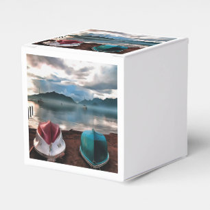 Hulls of Boats And Marmaris Winter Seascape Favour Box