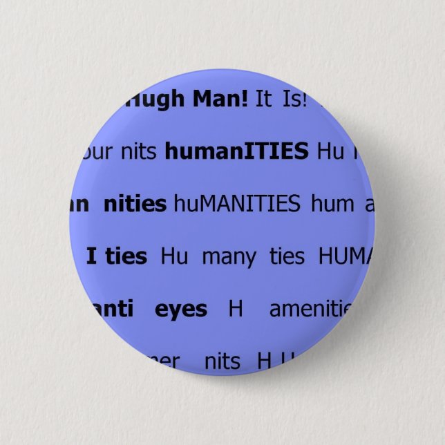 huma nits 6 cm round badge (Front)