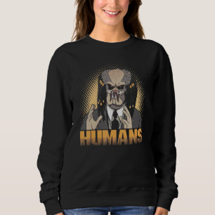 Human Alien Meme Alien Guy Meme Sweatshirt