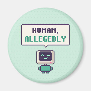 Human, Allegedly Funny AI Pixel Magnet