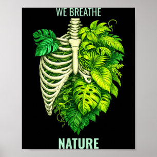 Human & nature – wildlife conservation poster