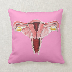 Human Anatomy Female Reproductive System pillow