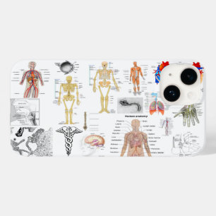 Human Anatomy Medical Chart Case-Mate iPhone 14 Case