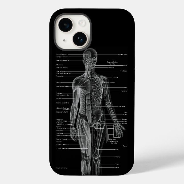 Human Anatomy Medical Charts Case-Mate iPhone Case (Back)