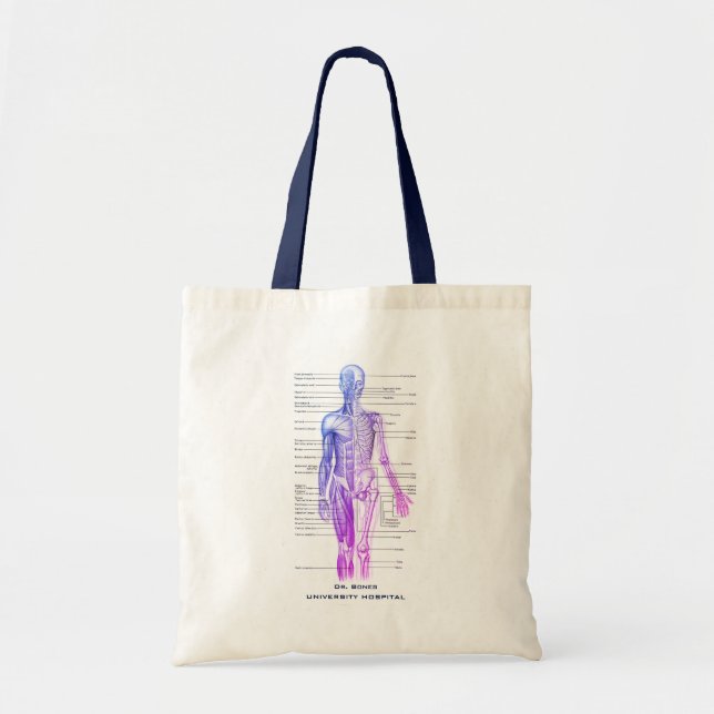 Human Anatomy Medical Diagram Personalised Novelty Tote Bag (Front)