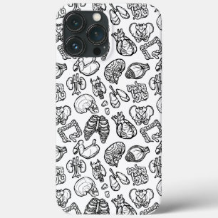 Human Anatomy Weird Science Bio Skull Halloween iPhone 13 Pro Max Case