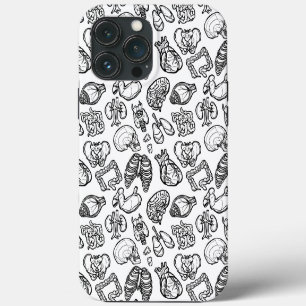 Human Anatomy Weird Science Bio Skull Halloween iPhone 13 Pro Max Case