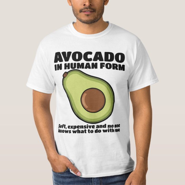 Human Avocado T-shirt Design (Front)