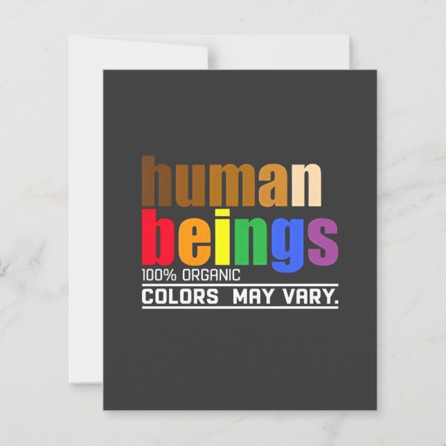 Human Being 100% Organic Colours May Vary LGBT (Front)