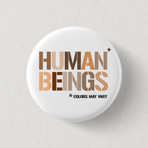 Human Beings - colors may vary 3 Cm Round Badge