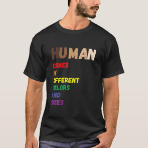 Human Beings Colours May Vary LGBT Equality Black  T-Shirt