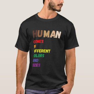 Human Beings Colours May Vary LGBT Equality Black  T-Shirt