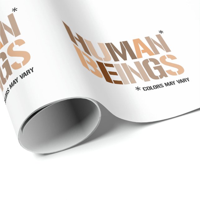 HUMAN BEINGS: Colours May Vary Wrapping Paper (Roll Corner)
