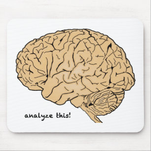 Human Brain: Analyse This! Mouse Pad