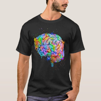 Human Brain Anatomy Colourful anatomical Brain in  T-Shirt