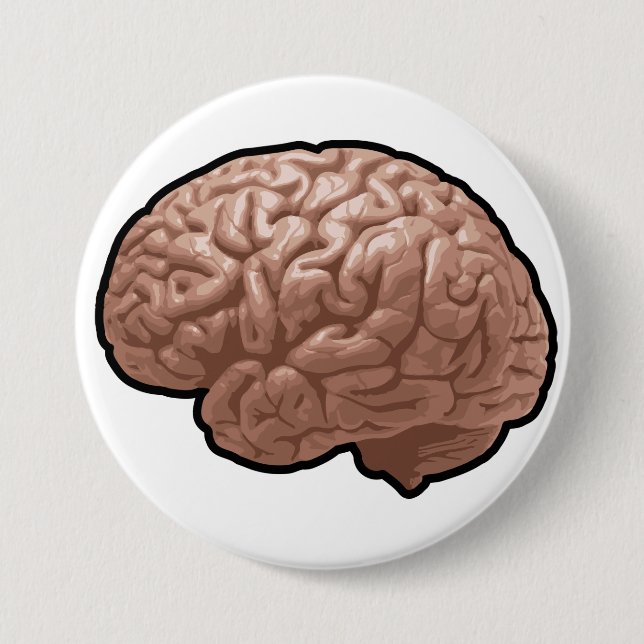Human Brain Button (Front)