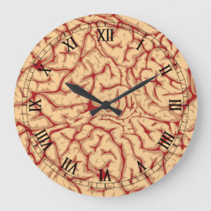 Human Brain   Creepy Brains Galore Funny Halloween Large Clock