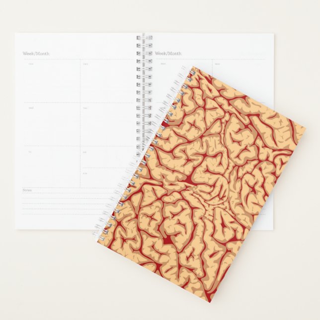 Human Brain | Creepy Brains Galore Funny Halloween Planner (Display)