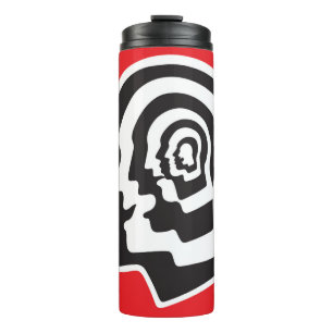 Human brain , emotions , psychology - abstract ill thermal tumbler
