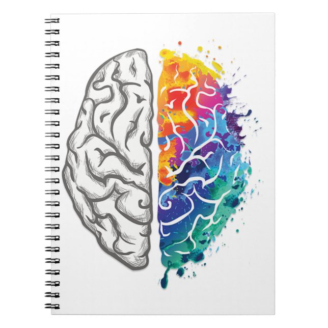 human brain illustration notebook (Front)