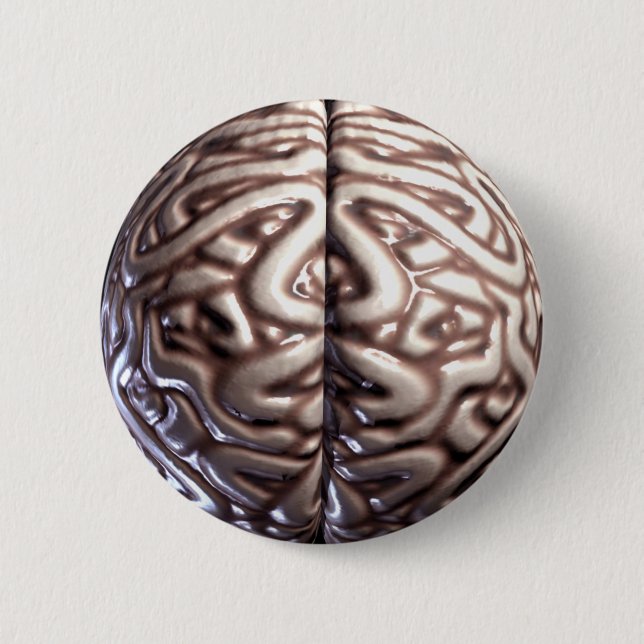 Human Brain Pin Buttons (Front)