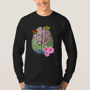 Human Brain Vintage Anatomy Design T-Shirt