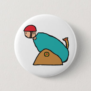 Human Cannonball 6 Cm Round Badge