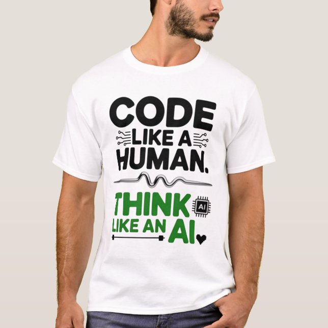 Human-Centred Design AI Collaboration Design T-Shirt (Front)